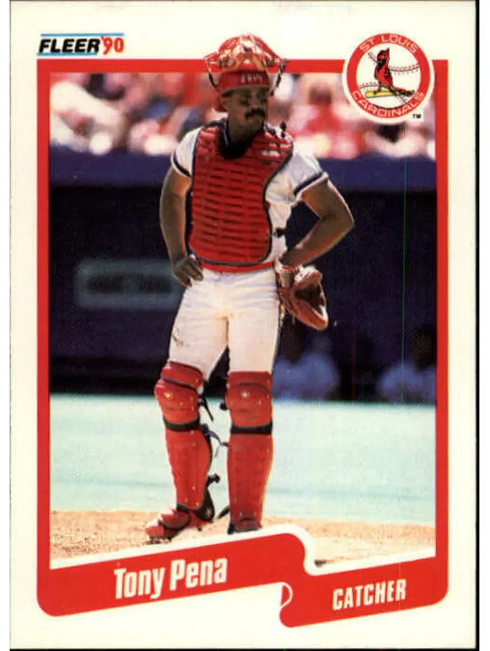 1990 Tony Pena Fleer Baseball Card #256